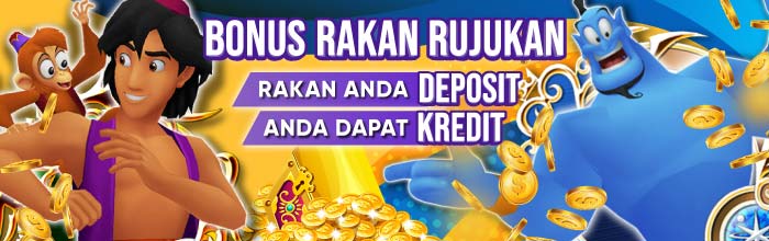 Bonus Rakan Rujukan. Rakan anda topup, anda dapat free kredit.